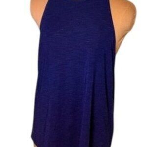 Athleta Incline Racerback Tank Top Blue Space Dye Athletic Size S